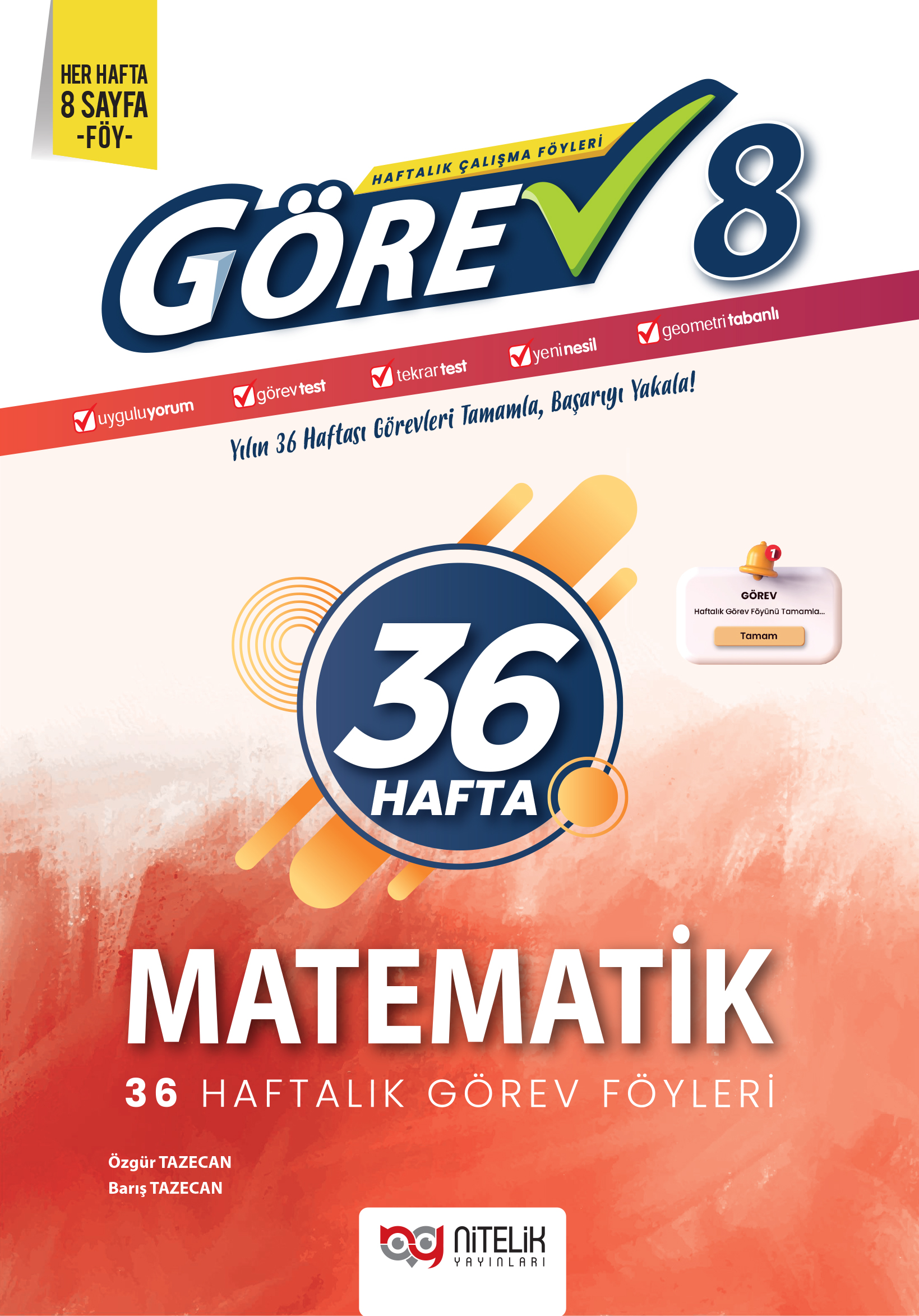 8.Sınıf Görev Matematik Yeni Nesil Calışma Föyleri kapak görseli